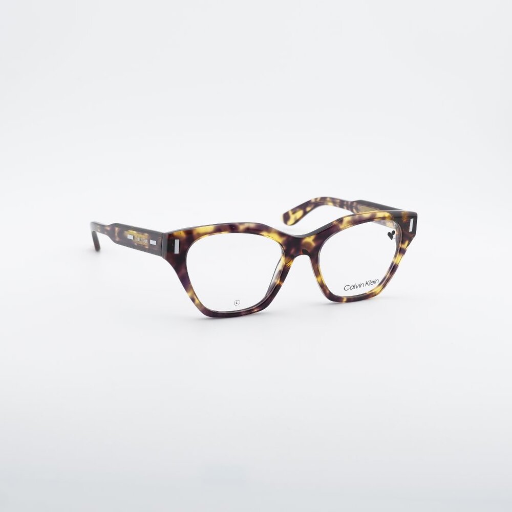 Calvin Klein CK23518 528 Eyeglasses Violet Havana 52mm Cat Eye Frame